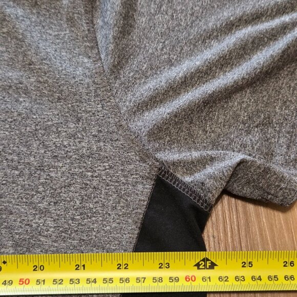 Game Time Men’s Athletic Shirt 3X Gray/Black Short Sleeve Activewear Sport Wear - Picture 3 of 5